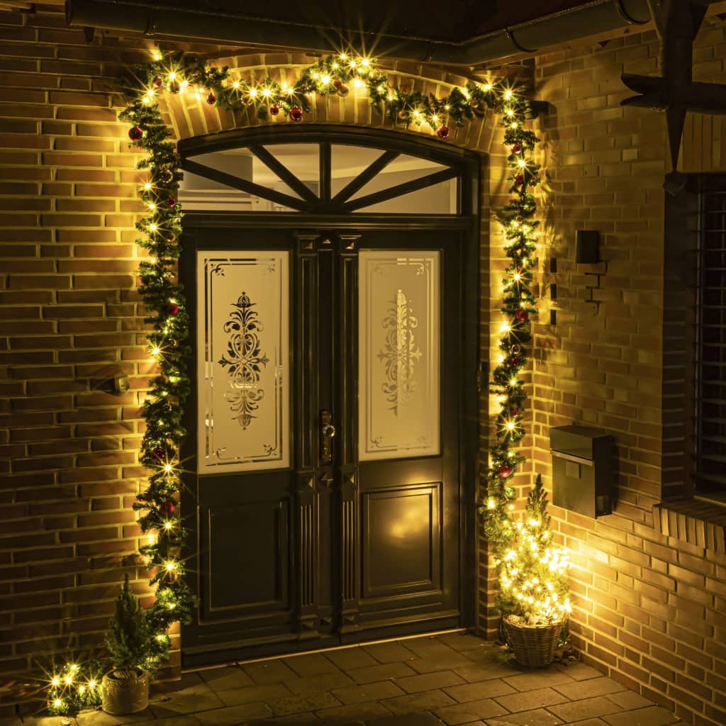 HI HI Kerstslinger met 80 warmwitte LED's 20 m