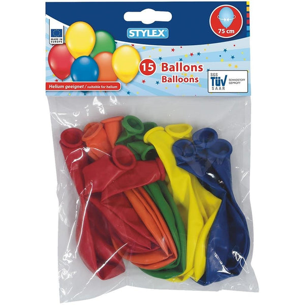 Stylex Stylex Helium Ballonnen 75 cm 15 Stuks