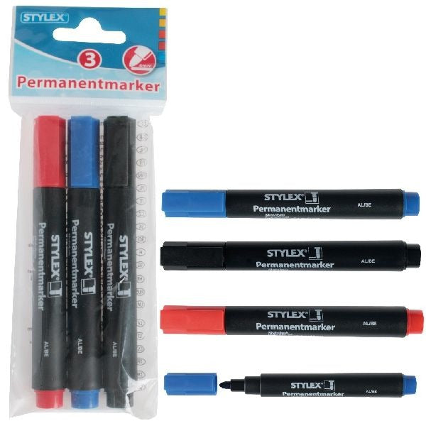 Stylex Stylex Permanent Markers 3 stuks