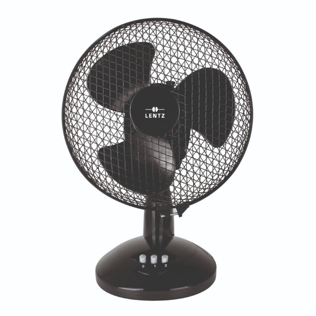 Lentz Lentz Tafelventilator 23 cm Zwart