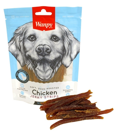 Wanpy soft oven-roasted chicken jerky strips