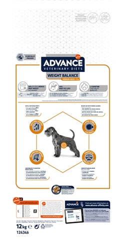 Advance veterinary diet dog weight balance medium maxi