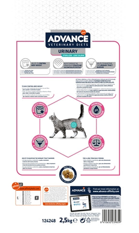 Advance veterinary diet cat urinary sterilized minder calorie�n