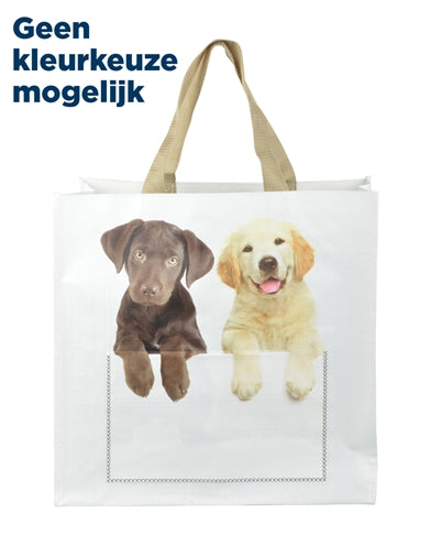 Shoppingbag kiekeboe hond kat assorti