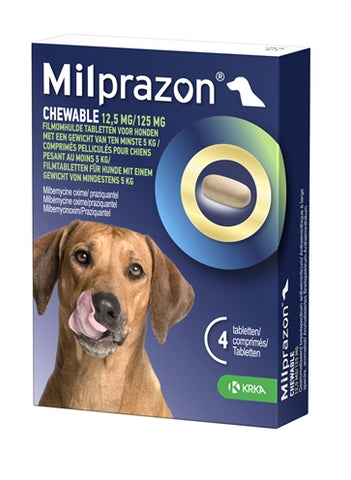 Krka milprazon kauwtabletten ontwormingstabletten hond