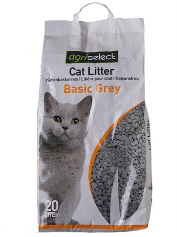 Agriselect basic grey kattenbakvulling