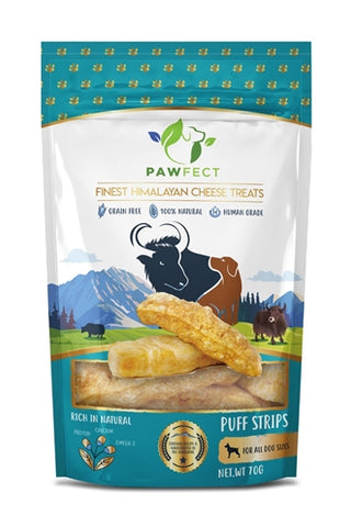 Pawfect chew yak kaas puff strips