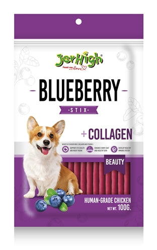 Jerhigh blueberry stix met kip en collageen