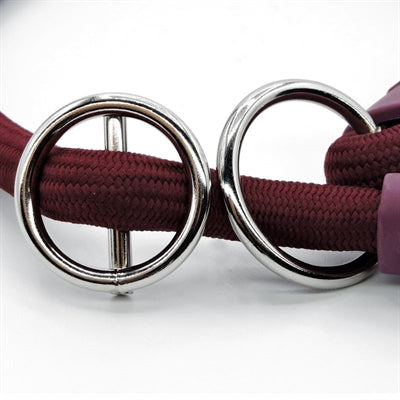 Morso half slip halsband hond soft rope gerecycled plum paars