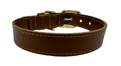 Sazzz halsband hond braveheart classic leer zadel bruin