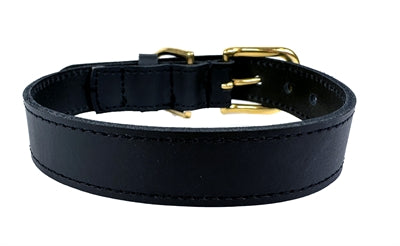 Sazzz halsband hond braveheart classic leer zwart