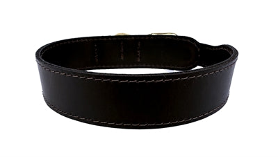 Sazzz halsband hond pioneer classic leer donkerbruin