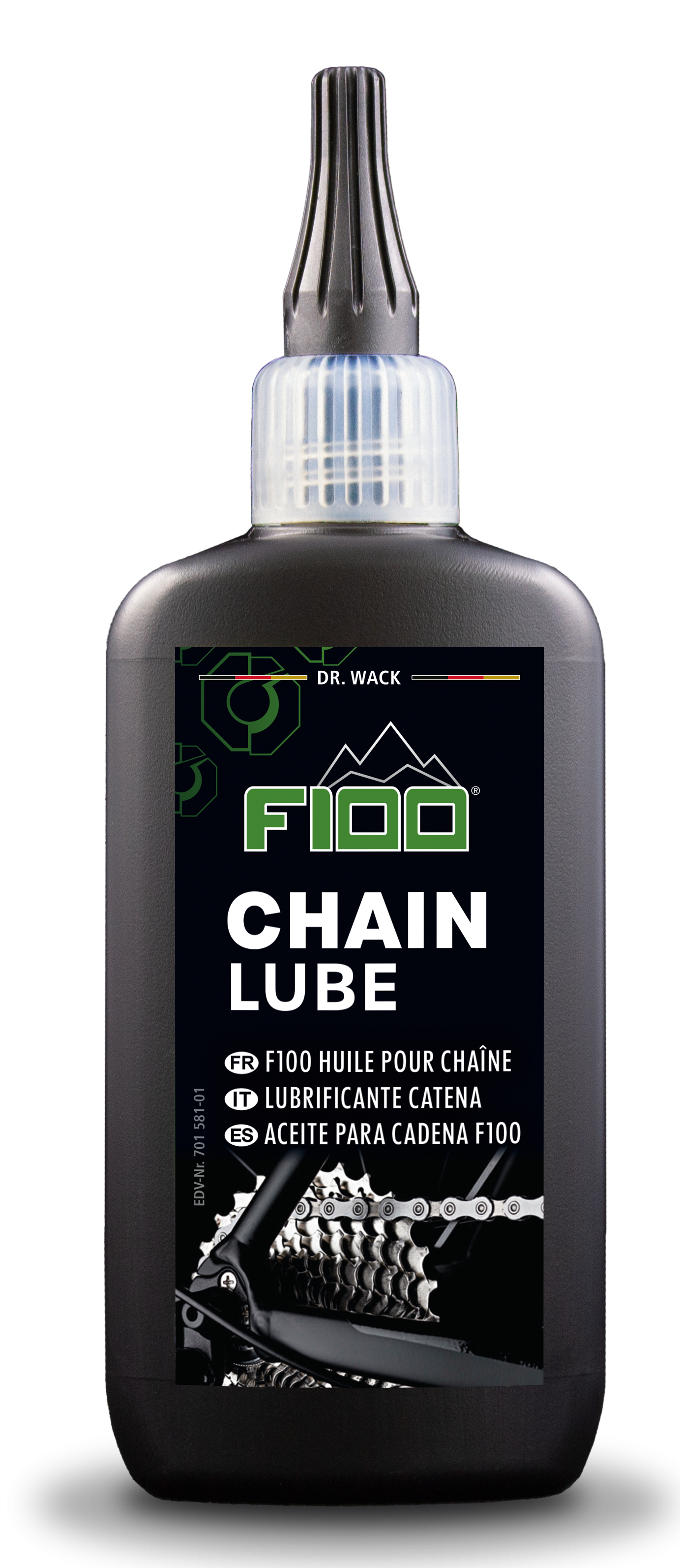 Kettingsmeermiddel DR.WACK F100 chain lube - druppelflesje à 100ml