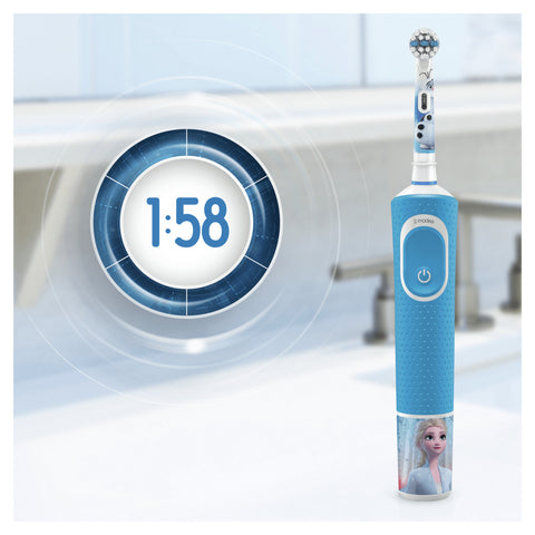 Oral-B Oral-B Kids Frozen 2 Elektrische Tandenbostel Blauw Wit