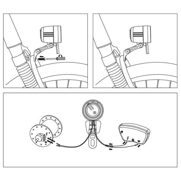 Koplamp Dynamo Max+ Sensor 100 Lux