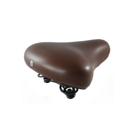 Selle Comfort Zadel City Foam Budget donkerbruin, inclusief strop