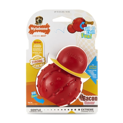 Nylabone strong rubber cone baconsmaak