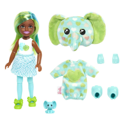 Barbie Cutie Reveal Chelsea Pop Jungle Series - Olifant