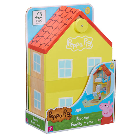 Houten Poppenhuis Peppa Pig met Accessoires