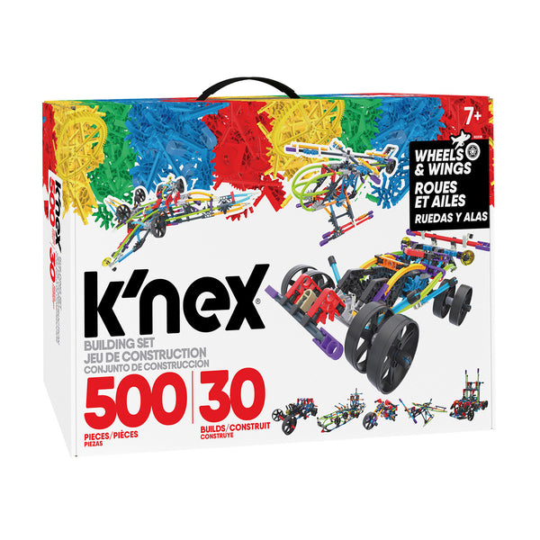 K'Nex Bouwset Wings Wheels 30 Modellen, 500dlg.