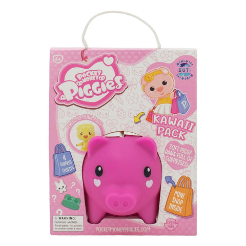 Pockey Money Piggies Speelfiguur met Spaarpot  - Kawaii Pack