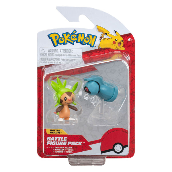 Pokémon Battle Figuren - Chespin Beldum, 2st.