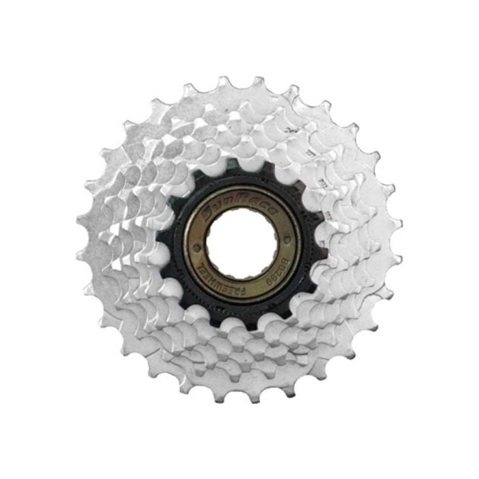 Sunrace freewheel 6v 14-28T staal zwart zilver