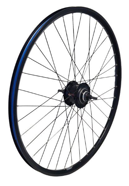 Kgz achterwiel 28inch (622) velg zw spaak zw nexus7 centerlock zwart