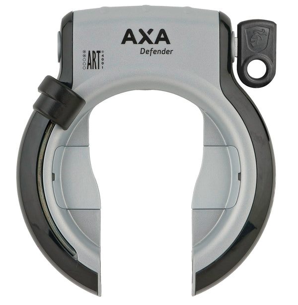 Axa Defender ringslot Zilver zwart met spatbordbevestiging ART**