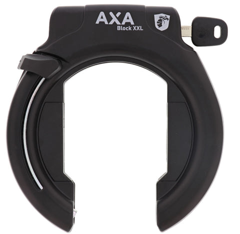 Ringslot Axa Block XXL Retractable - zwart