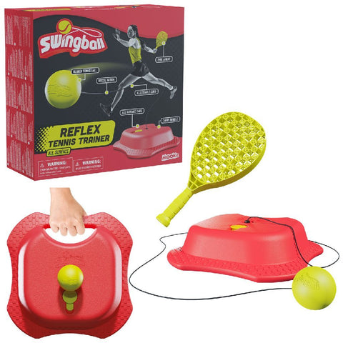 Reflex Tennistrainer met All Surface Basis Rood Geel