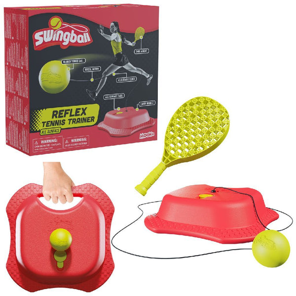 Reflex Tennistrainer met All Surface Basis Rood Geel