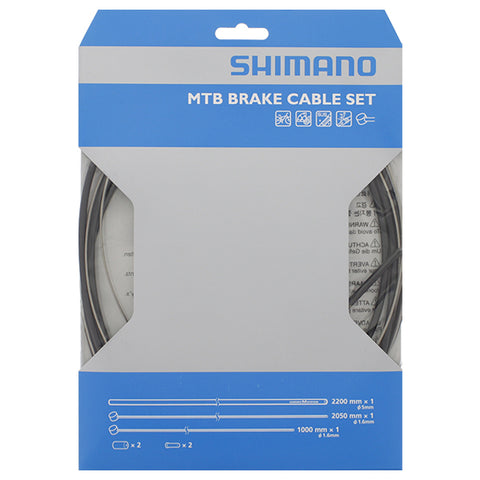 Remkabelset Shimano MTB RVS  - zwart