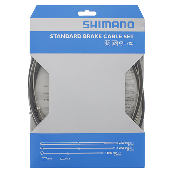 Remkabelset Shimano staal  - zwart