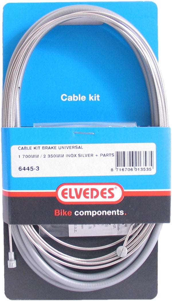 Kabelset Elvedes Rem 1.70M 2.35M Rvs Dubbele Nippel Zilver