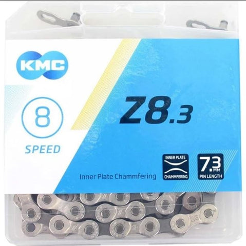 KMC BZ08NG114 Fietsketting 6 7 8-speed Zilver Grijs