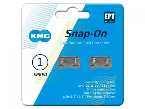 KMC Maillon de connexion CL Snap On Wide EPT argent p 2