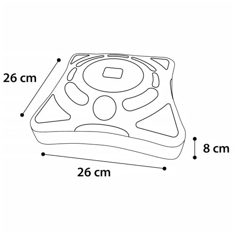 FLAMINGO FLAMINGO Kattenrolspeelgoed Orbit 26x26x8 cm wit