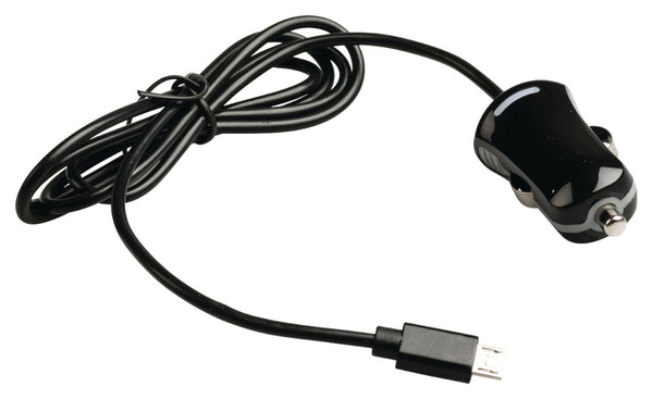 Valueline Valueline VLMB60890B10 Micro-usb-autolader Micro Usb Male 12v Autoaansluiting 1,00 M Zwart 2.1a