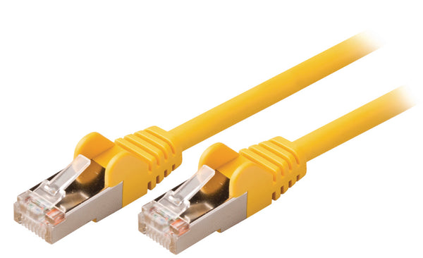 Valueline Valueline VLCP85121Y025 Cat5e Sf utp Netwerkkabel Rj45 (8 8) Male Rj45 (8 8) Male 0.25 M Geel