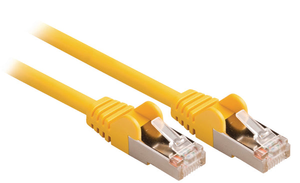 Valueline Valueline VLCP85121Y025 Cat5e Sf utp Netwerkkabel Rj45 (8 8) Male Rj45 (8 8) Male 0.25 M Geel