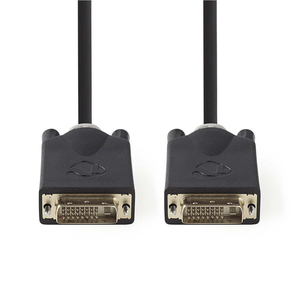 Nedis CCBP32000AT20 Dvi-kabel Dvi-d 24+1-pins Male Dvi-d 24+1-pins Male 2,0 M Antraciet