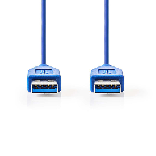 Nedis CCGP61000BU20 Usb 3.0-kabel A Male A Male 2,0 M Blauw