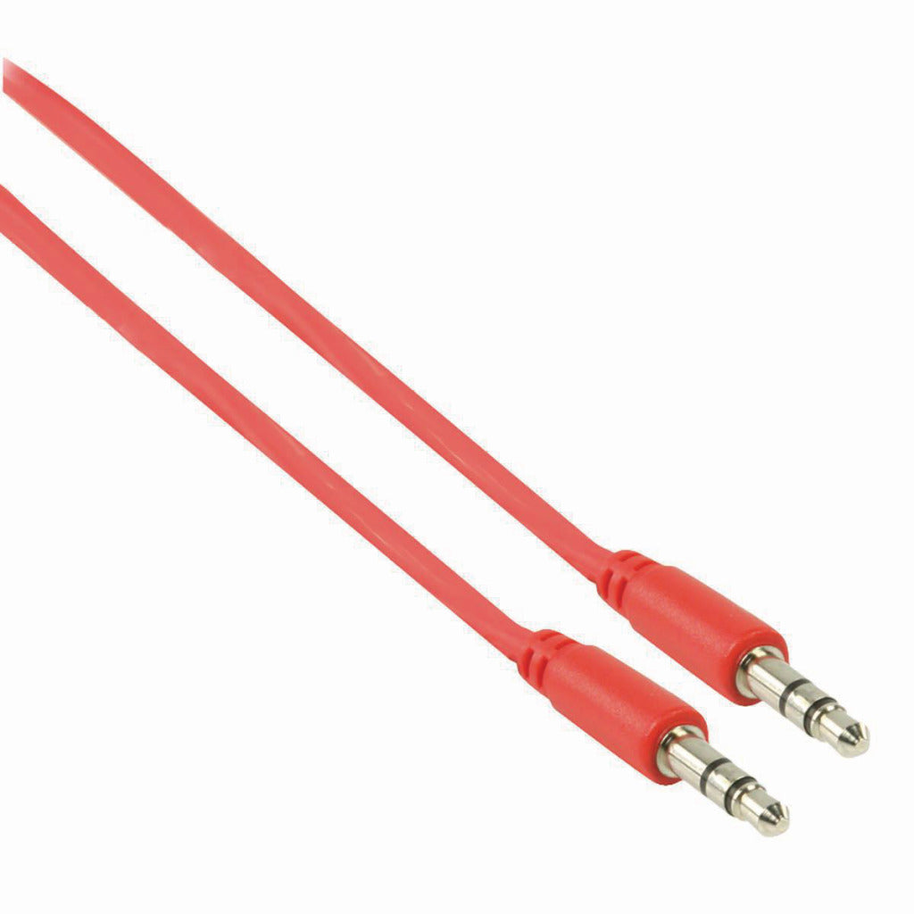 Nedis CAGP22005RD10 Stereo-audiokabel 3,5 Mm Male 3,5 Mm Male 1,0 M Rood