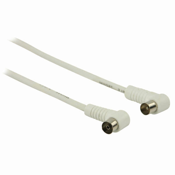 Nedis CSGP40100WT30 Coaxkabel 90 Db Iec (coax) Male Haaks Iec (coax) Female Haaks 3,0 M Wit