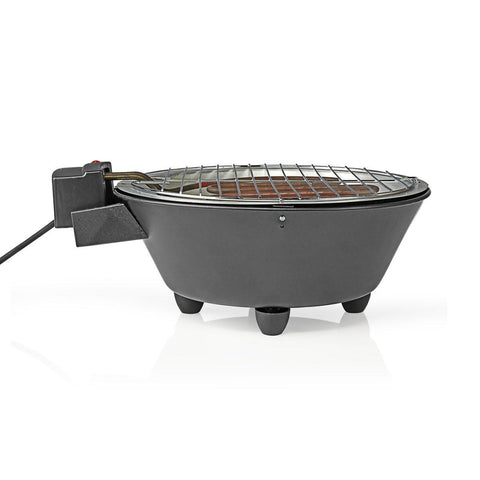 Nedis BBQE112BK Elektrische Barbecue Rond 30 Cm 1250 Watt