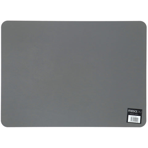 Mesapiu Mesapiu Placemat Lederlook Grey 45x33 Cm