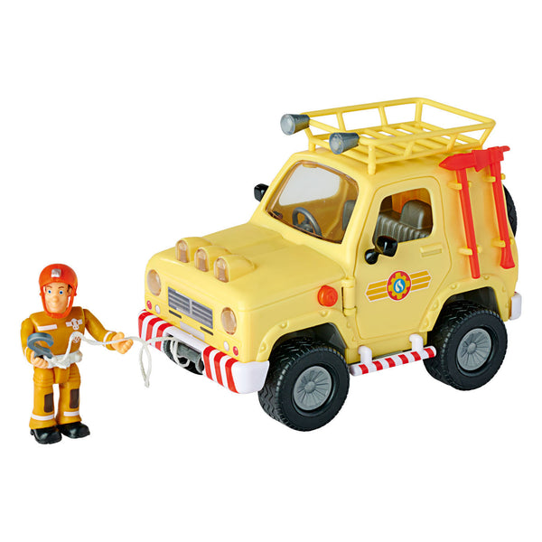 Brandweerman Sam Mountain 4x4 Jeep met Figuur