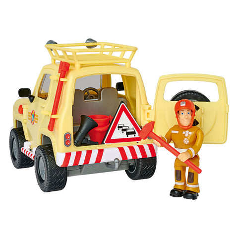 Brandweerman Sam Mountain 4x4 Jeep met Figuur