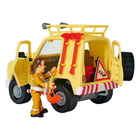 Brandweerman Sam Mountain 4x4 Jeep met Figuur